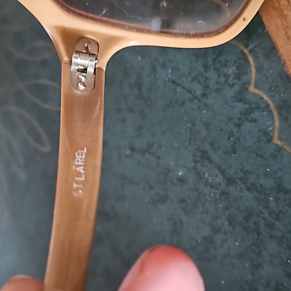 Italy Marked 70s unisex 2-tone large frame sunglasses leather case Unisex - Picture 15 of 16